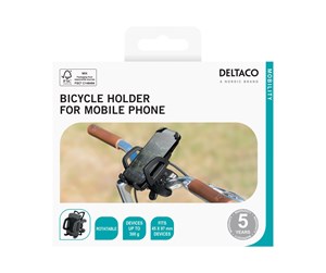 Mobil - Andre tilbehør - Deltaco ARM-B100 - bike holder for mobile phone - detachable holds up to 300g - ARM-B100