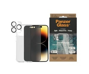 Mobil - Deksel og etui - PanzerGlass Privacy 3-in-1 Pack iPhone 14 Pro - PANZERB0402+P2784