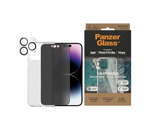 Mobil - Deksel og etui - PanzerGlass Privacy 3-in-1 Pack iPhone 14 Pro Max - PANZERB0404+P2786