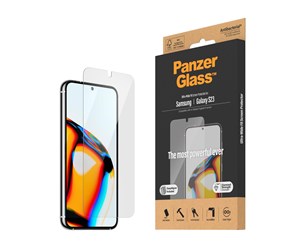 Mobil - Beskyttelsesglass - PanzerGlass Screen Protector Samsung Galaxy S23 | Ultra-Wide Fit w. EasyAligner - PANZER7315