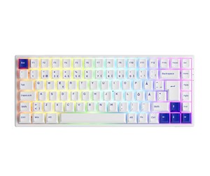 Tastatur - Akko 3084B Blue/White CS Jelly Black - ND - Gamingtastatur - Nordisk - Hvit - 6925758621571