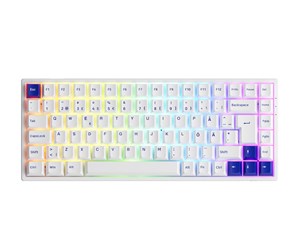 Tastatur - Akkogear 3084B Blue/White Akko CS Jelly Blue - Gamingtastatur - Uten numpad - Nordisk - Hvit - 6925758621588