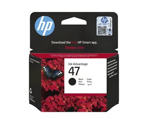 Printertilbehør blekk/toner - HP 47 / 6ZD21AE - Black Ink - Blekkpatron Svart - 6ZD21AE#BHK