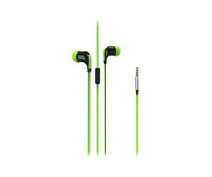 Hodetelefoner - Vivanco In-Ear Plugin Smartphone Headset Green - 36485