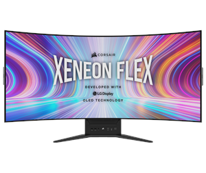 Skjerm - 45" Corsair XENEON FLEX 45WQHD240 - 3440x1440 - 240Hz - OLED - Curved - CM-9030001-PE