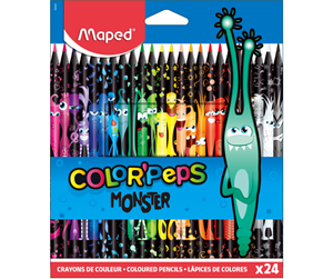 Skrive- & Tegneverktøy - Maped Color'Peps Monster Colour pencils x24 - 862624