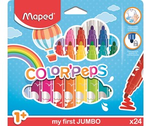 Skrive- & Tegneverktøy - Maped Color'Peps My First Jumbo Felt-pens x24 - 846222