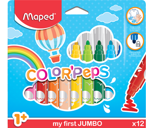 Skrive- & Tegneverktøy - Maped Color'Peps My First Jumbo Felt-pens x12 - 846020