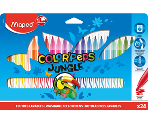 Skrive- & Tegneverktøy - Maped Color'Peps Jungle Felt-pens x24 - 845422