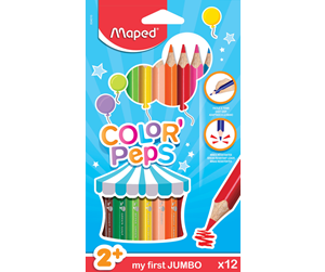 Skrive- & Tegneverktøy - Maped Color'Peps My first Jumbo Colour pencils x12 - 834010