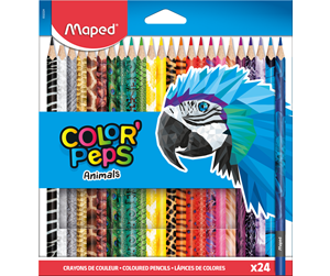 Skrive- & Tegneverktøy - Maped Color'Peps Animals Colour pencils x24 - 832224