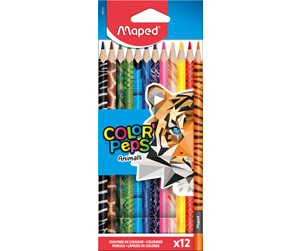 Skrive- & Tegneverktøy - Maped Color'Peps Animals Colour pencils x12 - 832212