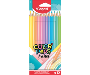 Skrive- & Tegneverktøy - Maped Color'Peps Pastel Colour pencils x12 - 832069