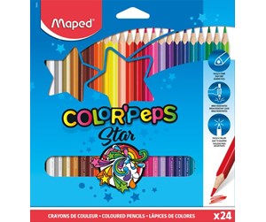 Skrive- & Tegneverktøy - Maped Color'Peps Star Colour pencils x24 - 183224