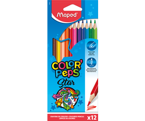 Skrive- & Tegneverktøy - Maped Color'Peps Star colour pencils x12 - 183212