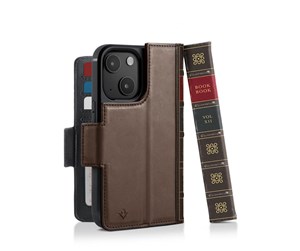 Mobil - Deksel og etui - Twelve South BookBook with MagSafe for iPhone 14 - Brown - TS-2222