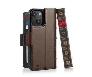 Mobil - Deksel og etui - Twelve South BookBook with MagSafe for iPhone 14 Plus - Brown - 811370024554