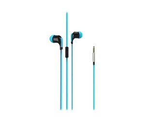 Hodetelefoner - Vivanco In-Ear Plugin Smartphone Headset Blue - 36484