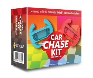 Spill - Tilbehør - Excalibur Games Car Chase Kit - Wheel - Nintendo Switch - EXC-CARCHASESW