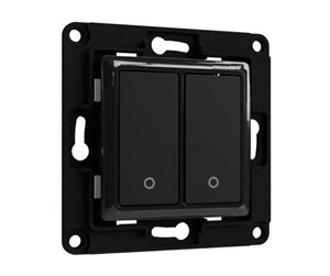 Smarthus - Shelly Wall Switch 2 Black - WS2 black