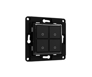 Smarthus - Shelly Wall Switch 4 - Black - WS4 black