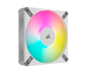 Kabinettvifte - Corsair iCUE AF120 RGB ELITE - White - Kabinettvifte - 120mm - Hvit med RGB-lys - 34 dBA - CO-9050157-WW