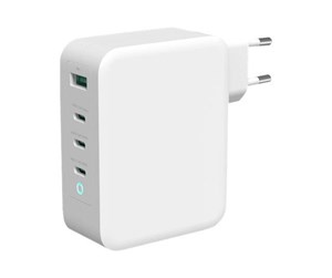 Mobil - Adaptere og ladere - Deltaco USBC-GAN04 power adapter - GaN technology - USB 24 pin USB-C - 130 Watt - USBC-GAN04