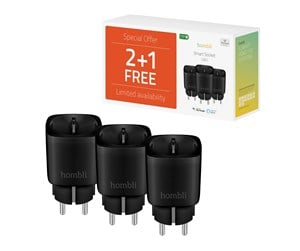 Smarthus - Hombli Smart Socket (EU) Promo Pack 2+1 Black - HBPP-0205