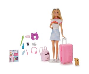 Dukker, Bamser & Utstyr - Barbie Travel Set With Puppy - 960-0933