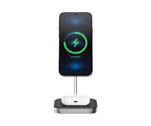 Mobil - Adaptere og ladere - ALOGIC MagSpeed 2-in-1 Wireless Charging Station - MSP21CS15W