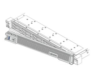 Kabinett tilbehør (kjølepasta mv.) - Lenovo ThinkSystem 1U Security Bezel v2 - 4XH7A09890