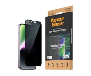 Mobil - Beskyttelsesglass - PanzerGlass Privacy Screen Protector Apple iPhone 14 Plus | 13 Pro Max | Ultra-Wide Fit w. EasyAligner - PANZERP2785