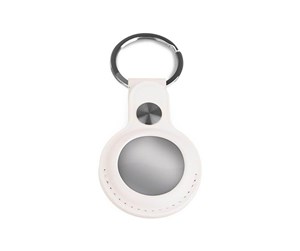 Mobil - Andre tilbehør - Light Solutions Airtag Key Ring - Leather - White - 5714255006827