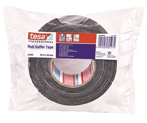 Tape & Lim - tesa Duct Tape Professional 50m x 50mm Matte-black - 53949-00000-03