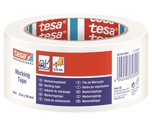 Tape & Lim - tesa Floor Marking Tape 33m x 50m White - 60760-00094-15