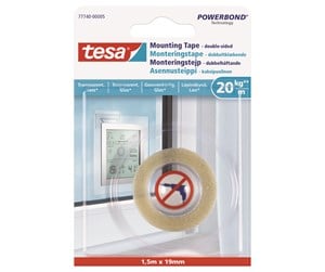 Tape & Lim - tesa Powerbond Mounting Tape Transparent 1.5m x 19mm - 77740-00005-00