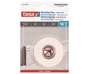 Tape & Lim - tesa Powerbond Mounting Tape Wallpaper 1.5m x 19mm - 77742-00005-00