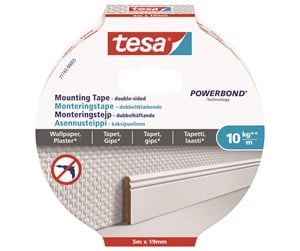 Tape & Lim - tesa Powerbond Mounting Tape Wallpaper 5m x 19mm - 77743-00005-00