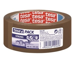 Tape & Lim - tesa pack Strong Packaging Tape 66m x 38mm Brown - 57166-00000-05