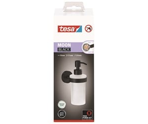 Baderomstilbehør - tesa Moon Black soap dispenser self-adhesive - 40565-00000-00