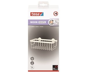 Baderomstilbehør - tesa Moon White basket single self-adhesive - 40577-00000-00