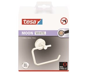 Baderomstilbehør - tesa Moon White toilet roll holder self-adhesive - 40570-00000-00