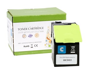 Printertilbehør blekk/toner - Static Control - cyan - toner cartridge (alternative for: Lexmark 80C2HC0) - Laser toner Blå - 002-06-S802HC