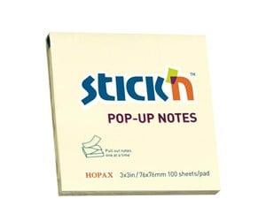 Skrivebordstilbehør - Stick'n Pop-Up - notes - 76 x 76 mm - 100 sheets - 21395