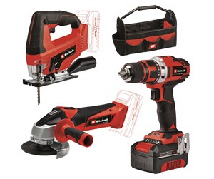 Verktøy - Einhell Power Tool Kit, TE-TK 18/3 Li Kit (JS+CD+AG) - 4257241