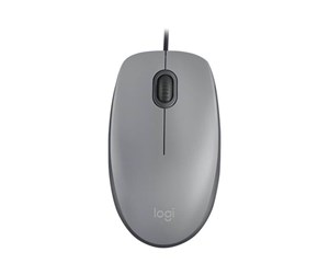 Mus - Logitech M110 Silent - mouse - USB-A - mid grey - Mus - Optisk - 3 knapper - Grå - 910-006760