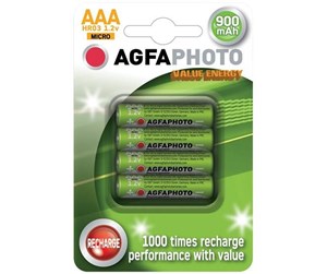 Kamerabatteri & Batterigrep - Agfa Photo battery - 4 x AAA - NiMH - 131-802756