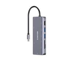 Dokkingstasjon - Canyon CNS-TDS11 - docking station - USB-C - 9-slot - HDMI - GigE - CNS-TDS11