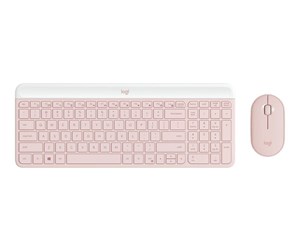 Tastatur - Logitech Slim Wireless Combo MK470 - Tastatur & Mussett - Universal - Rosa - 920-011322