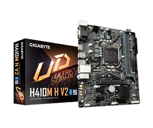 Hovedkort - GIGABYTE H410M H V2 Hovedkort - Intel H410 - Intel LGA1200 socket - DDR4 RAM - Micro-ATX - H410M H V2